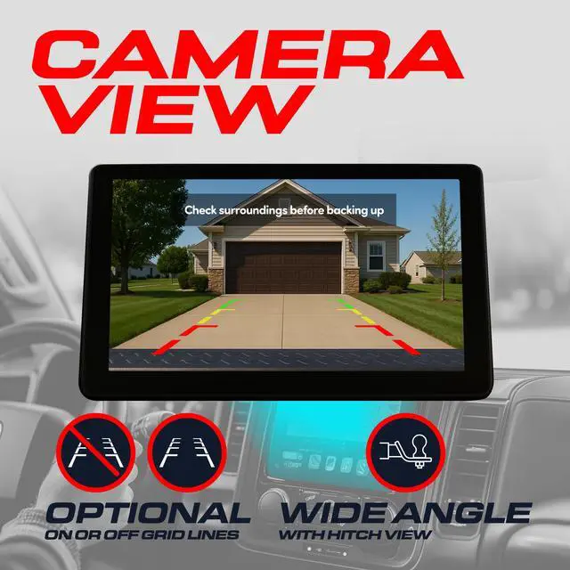 Alt view image 5 of 7 - Black Tailgate Handle with Backup Camera Replacement for Toyota Tacoma (2005-2015) | IP68 Waterproof | Parking Grid Lines Available | Easy to Install