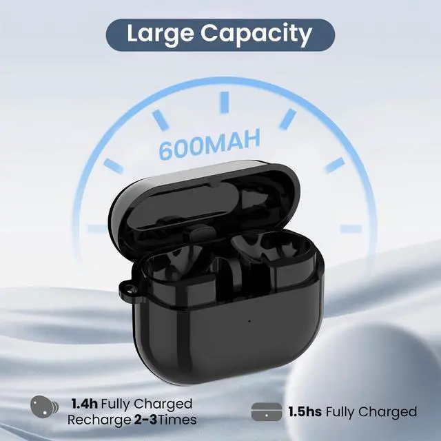 Alt view image 3 of 7 - Charging Case Compatible for Samsung Galaxy Buds 3 Pro SM-R630, Replacement Charger Cradle Station Box with Type-C USB Cable for Samsung Galaxy Buds 3 Pro Earbuds