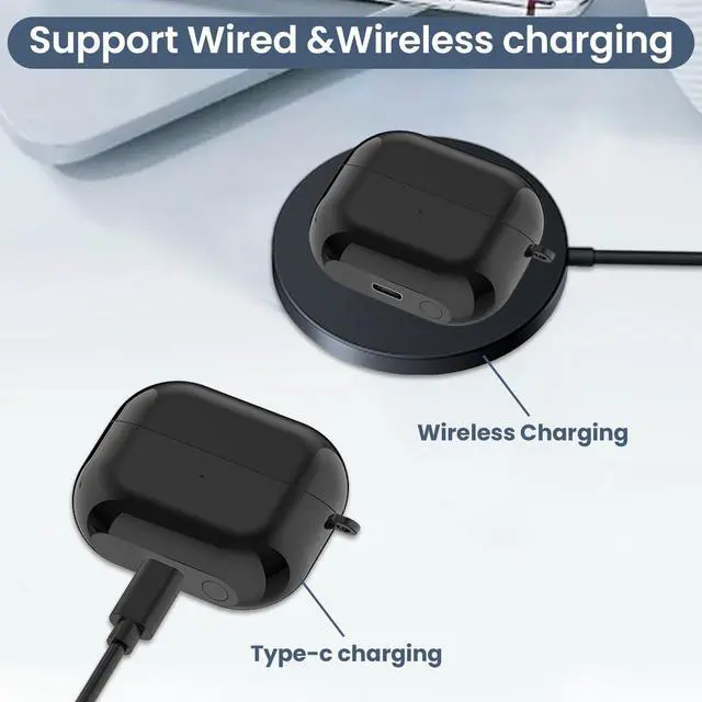 Alt view image 6 of 7 - Charging Case Compatible for Samsung Galaxy Buds 3 Pro SM-R630, Replacement Charger Cradle Station Box with Type-C USB Cable for Samsung Galaxy Buds 3 Pro Earbuds