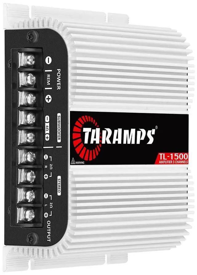 Alt view image 2 of 7 - TL 1500 2 Ohms 3 Channels 390 Watts Class D Full Range Amplifier, silver