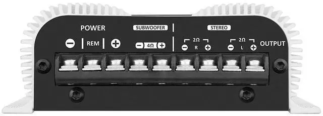 Alt view image 4 of 7 - TL 1500 2 Ohms 3 Channels 390 Watts Class D Full Range Amplifier, silver