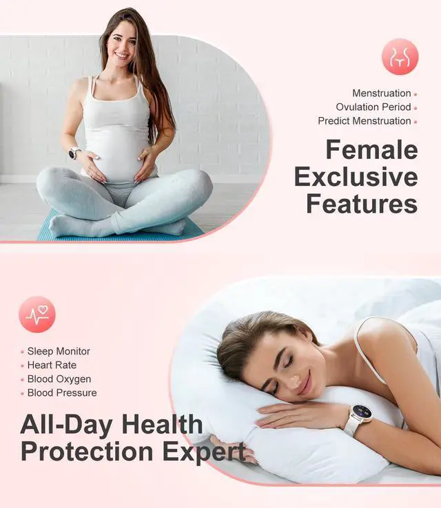 Alt view image 6 of 7 - Smart Watch for Women(Answer/Make Calls),1.3" HD Diamonds Luxury Smartwatch for Android iPhone Phones,Fitness Trackers with 20+ Sport Modes/HR/IP68 Waterproof/SpO2/Sleep Monitor/Pedometer,Silver