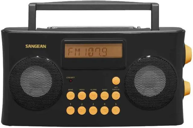 Alt view image 3 of 5 - PR-D17 AM/FM-RDS Portable Radio Specially Designed for The Visually Impaired with Helpful Guided Voice Prompts, high Contrast Large Yellow Controls with Raised Symbols