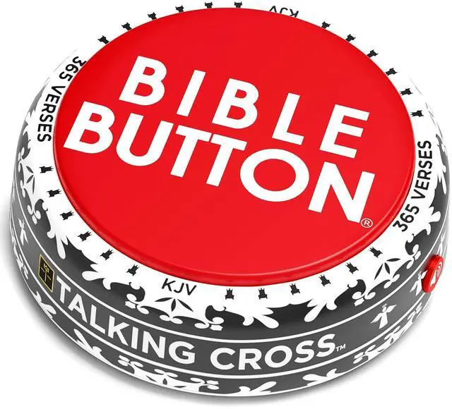 Main image of Bible Button | 365 Uplifting KJV Verses | Faith Based Gifts - Christian Gifts for Men - Bible Gifts for Woman - Bible Verse Gift