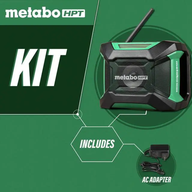 Alt view image 2 of 7 - 18V MultiVolt Cordless Bluetooth Radio, Powerful Sound with 15 Level Equalizer, 18 Hour Runtime, Compact and Lightweight, Bluetooth Connection, Tool Body Only, UR18DAQ4