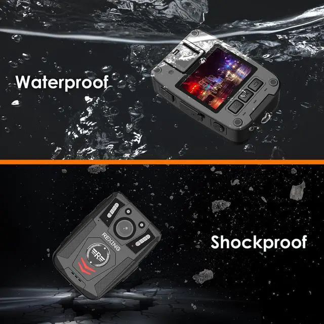 Alt view image 4 of 7 - P2 FHD Body Camera - 1080P FHD Body Cam with Infrared Night Vision, Lightweight Wearable Camera, Video Surveillance, 8X Digital Zoom, 170 Degree Lens