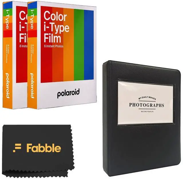 Main image of Color Instant Film for i-Type - Double Pack (16 Sheets) + Black Album for Film