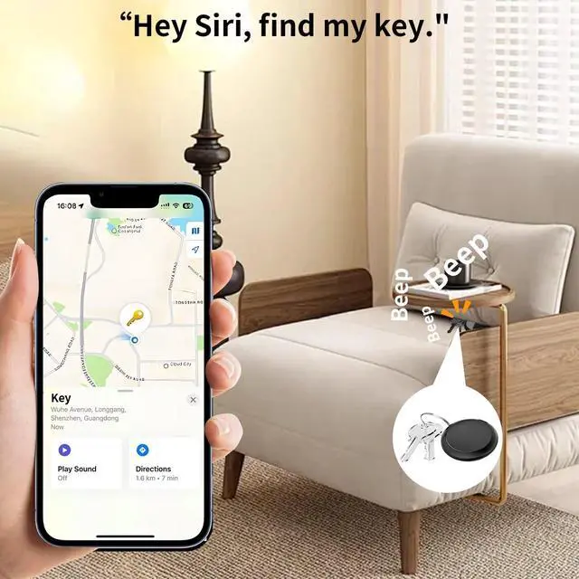 Alt view image 5 of 7 - 2 Pack GPS Trackers for Vehicles Work with Find My(iOS Only)Mini Car Finder