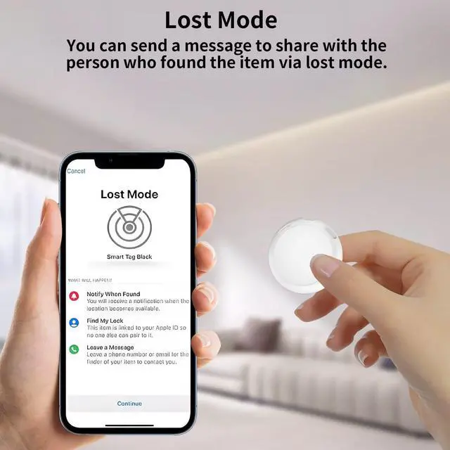 Alt view image 6 of 7 - 2 Pack GPS Trackers for Vehicles Work with Find My(iOS Only)Mini Car Finder