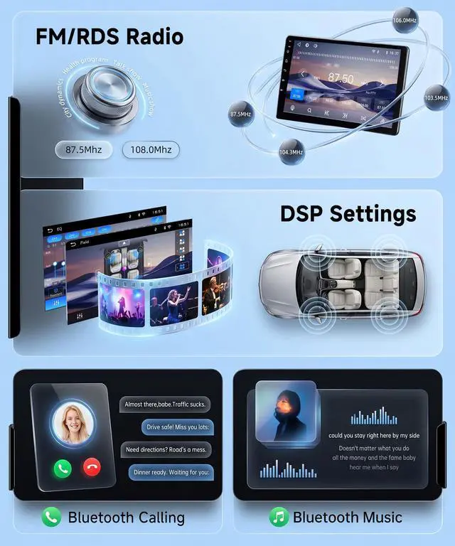 Alt view image 5 of 7 - Linux System Car Stereo for Mitsubishi Outlander Sport Radio 2011-2017, for Mitsubishi ASX 2013-2015,for RVR 2011-2017 Wireless Carplay Android Auto, 10.1'' IPS Screen Vi-Link DSP