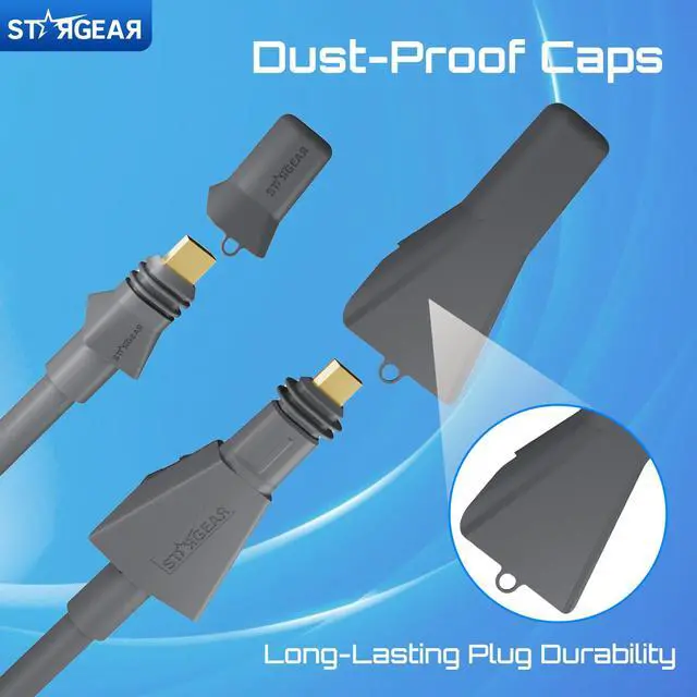 Alt view image 3 of 7 - 32.8FT Starlink Cable Flat High Performance Cable, 22AWG Starlink Accessories Replacement FHP Power Cord Waterproof with End Caps