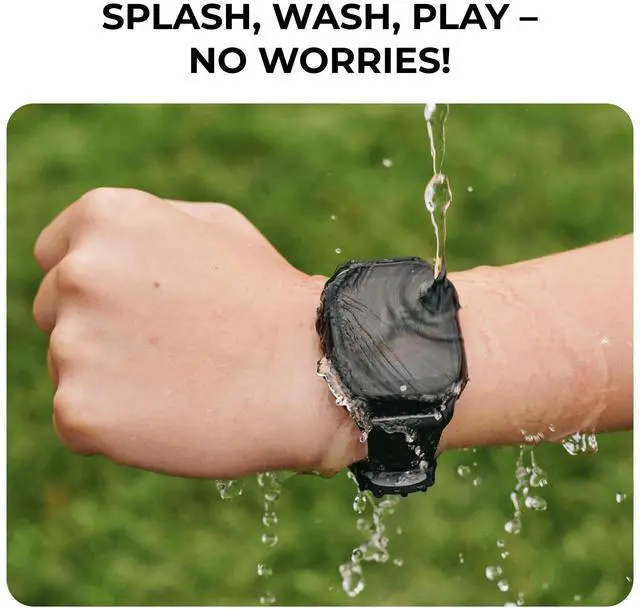 Alt view image 7 of 7 - 4 Kids Smartwatch, Educational Tech Toy 25+ Games, Selfie Camera, Audiobooks, Step Tracker, WaterResistant, Parental Controls, Long Battery, Ages 412 (Black Space)