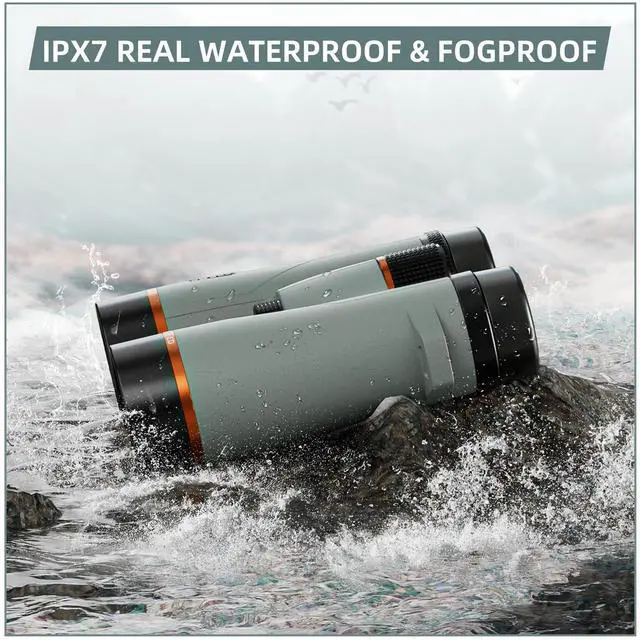 Alt view image 5 of 7 - 10x42 ED Binoculars for Adults High Powered with Phone Adapter, Waterproof Binoculars with ED Lenses, Super Bright Clear for Bird Watching, Hiking, Cruise Ship, Wildlife Viewing and Outdoor Activities