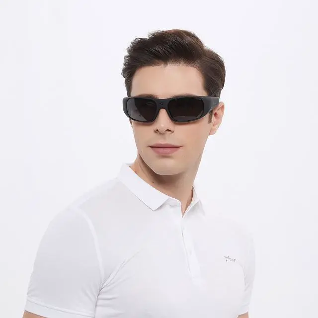 Alt view image 2 of 7 - OhO Smart Camera Glasses, Full HD 1080P Polarized Sunglasses with Built-in Memory for Outdoor Sport, Men/Women, Black Frame-black Lens, 32GB