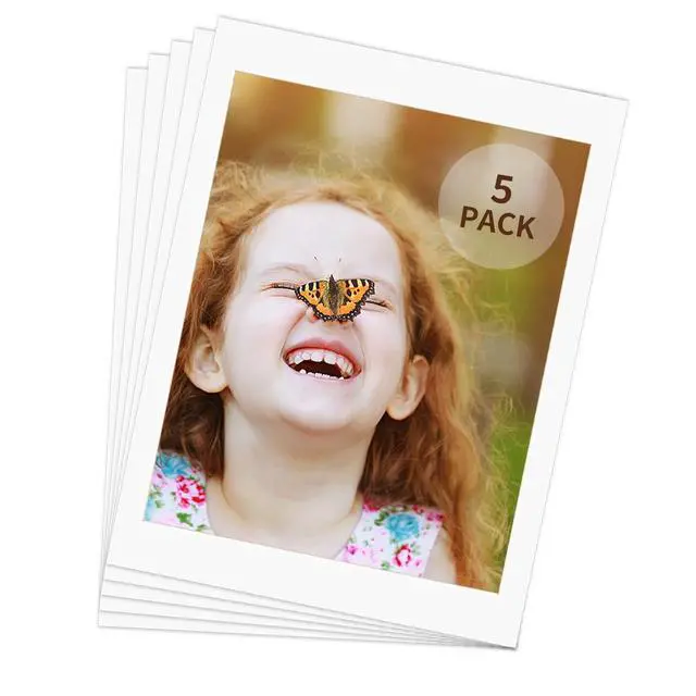 Alt view image 3 of 7 - 18x24 White Picture Mats for 16x20 Pictures with Core Bevel Cut Frame Mattes - Pack of 5