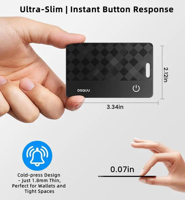 Alt view image 5 of 7 - Wallet Tracker Card Air-Tag (iOS Only) Ultra-Thin 0.07in IP68 Waterproof Bluetooth Tracker for Wallets, Passport, Work with Apple Find My, Wireless Charging, Anti-Loss Card Locator iOS Only (1 Pack)