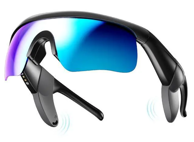 Main image of Bluetooth Audio Sunglasses: Polarized UV400 with Speakers | Polarized UV400 lenses with open-ear speakers and Bluetooth audio for driving, workouts and outdoor activities