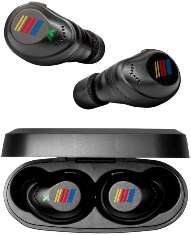 Main image of XCOR PRO NASCAR Wireless Bluetooth Earbuds, HearPRO Hearing Protection | Touch Control, Dust & Water Resistant, Wind Resistant, True Wireless Earbuds For Hearing Protection