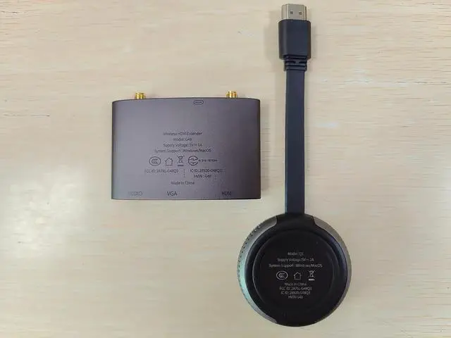 Alt view image 7 of 7 - HDMI Wireless Transmitter and Receiver 4K, Dual Screens HDMI & VGA Live Casting 5G Video/Audio for Laptop, Cable Box, Camera, Blu-ray, Phone, Netfix to Monitor, Projector, HDTV 165FT/50M