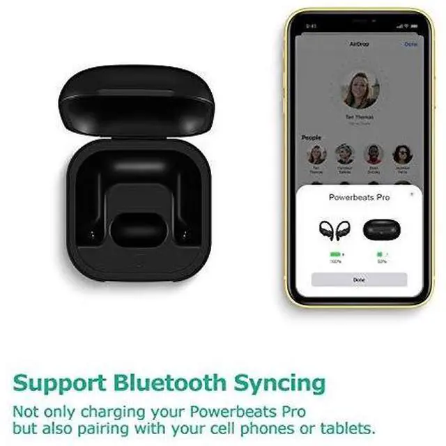 Alt view image 6 of 7 - Charging Case Replacement Compatible with Powerbeats Pro Charger with Bluetooth Pairing Sync Button & 700mAh Built-in Battery (Not Include Power Beats Earbuds)