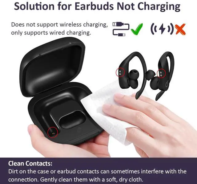 Alt view image 7 of 7 - Charging Case Replacement Compatible with Powerbeats Pro Charger with Bluetooth Pairing Sync Button & 700mAh Built-in Battery (Not Include Power Beats Earbuds)