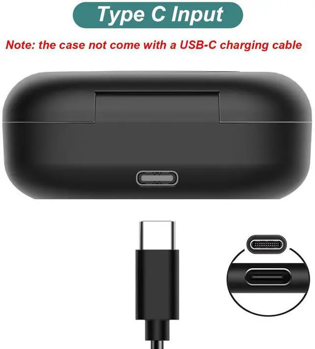 Alt view image 5 of 7 - Charging Case for Shokz OpenFit (1st Gen) Earbuds | Replacement Case Cover 600mAh Capacity for Shokz OpenFit T910 Open Ear Headphones
