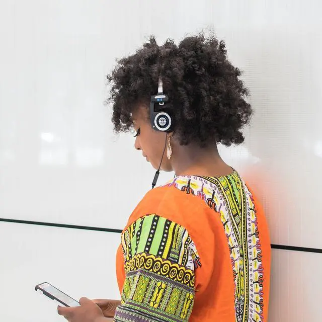 Alt view image 6 of 7 - Porta Pro with Microphone and Remote On-Ear Headphones, Wired Plug | Touch Remote Control, 3.5mm Jack