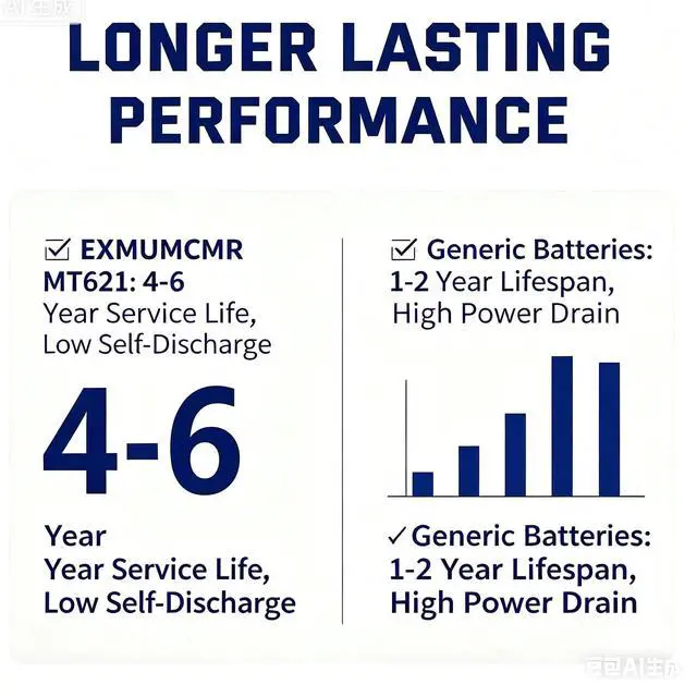 Alt view image 3 of 7 - 295-5100 Battery,Compatible with Panasonic Battery for Replacement for Citizen Eco Drive Watch Capacitor 295-5100 MT621 BP10, E000, E001, E010, E011