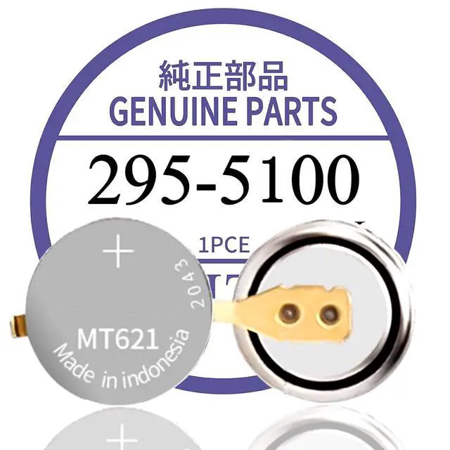 Alt view image 7 of 7 - 295-5100 Battery,Compatible with Panasonic Battery for Replacement for Citizen Eco Drive Watch Capacitor 295-5100 MT621 BP10, E000, E001, E010, E011