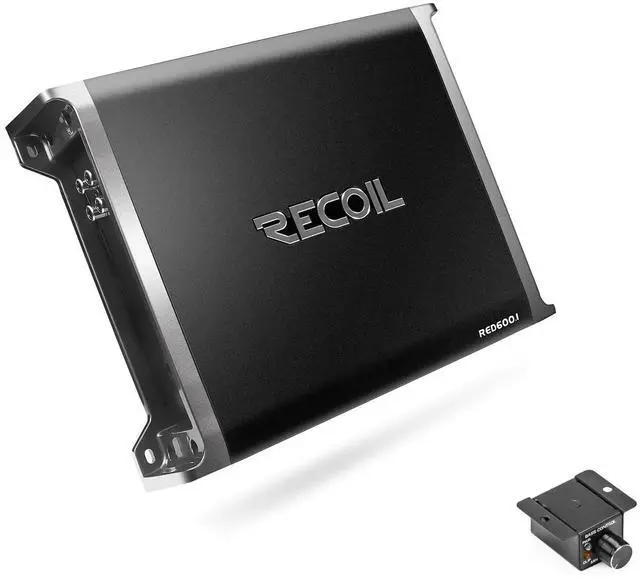 Main image of RED600-1 1320 Watts Class-D Car Audio Mono-Block Subwoofer Amplifier | 1 Ohm Stable Remote Bass Knob Included