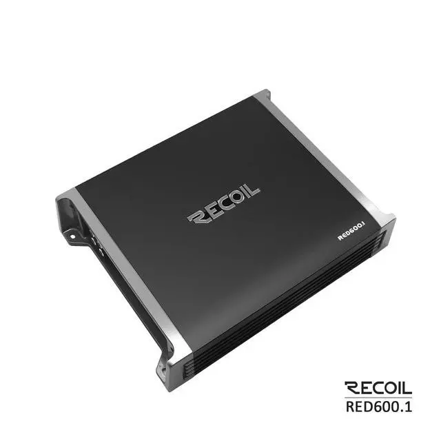 Alt view image 4 of 7 - RED600-1 1320 Watts Class-D Car Audio Mono-Block Subwoofer Amplifier | 1 Ohm Stable Remote Bass Knob Included