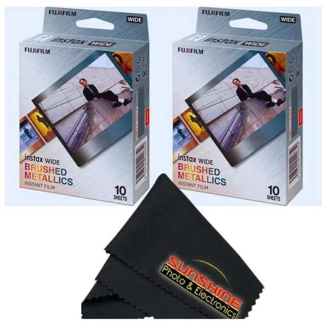 Main image of INSTAX Wide Brushed Metallics Instant Film (2 Pack x10 Exposures)