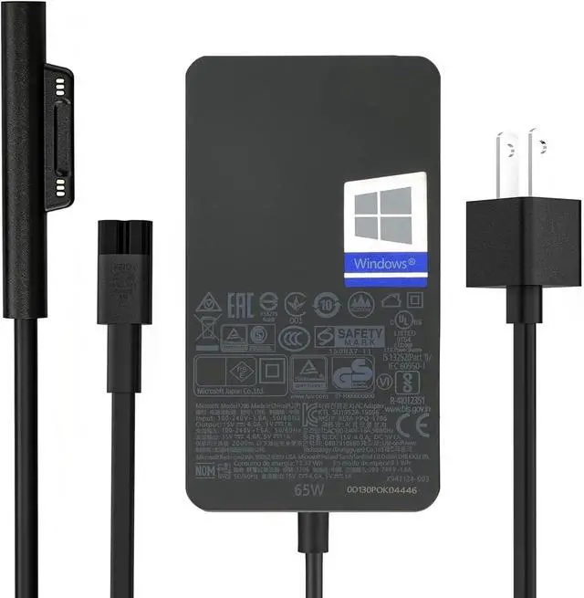 Main image of 65W Surface Pro Charger | for Microsoft Surface Pro 3-12, Surface Laptop 1-7, Surface Book 1-3, Surface Go/Surface LaptopGo 1-4, Surface Laptop Studio