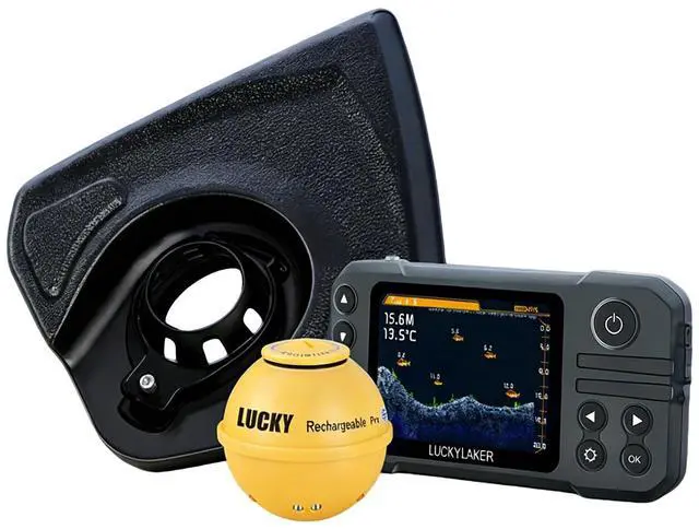 Main image of Wireless Kayak Fish Depth Finder Handheld Portable Fish Finders Transducer Bass Fishing Sonar Sensor Mount with Floating Plate for Boats MT-202PLUS