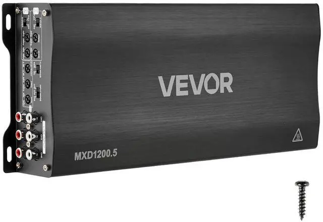 Main image of 5 Channel Car Audio Amplifier Bridgeable Class D Full Range Amp Max Power 4 x 100W @ 4 Ohm / 4 x 200W @ 2 Ohm + Sub 1 x 500W @ 4 Ohm / 1 x 1000W @ 2 Ohm for Speakers & Subwoofer Vehicles