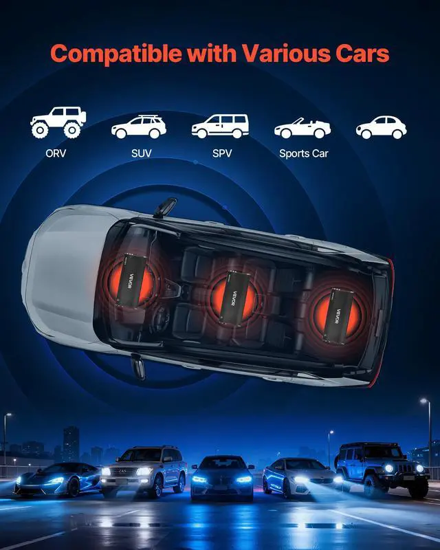 Alt view image 6 of 7 - 5 Channel Car Audio Amplifier Bridgeable Class D Full Range Amp Max Power 4 x 100W @ 4 Ohm / 4 x 200W @ 2 Ohm + Sub 1 x 500W @ 4 Ohm / 1 x 1000W @ 2 Ohm for Speakers & Subwoofer Vehicles