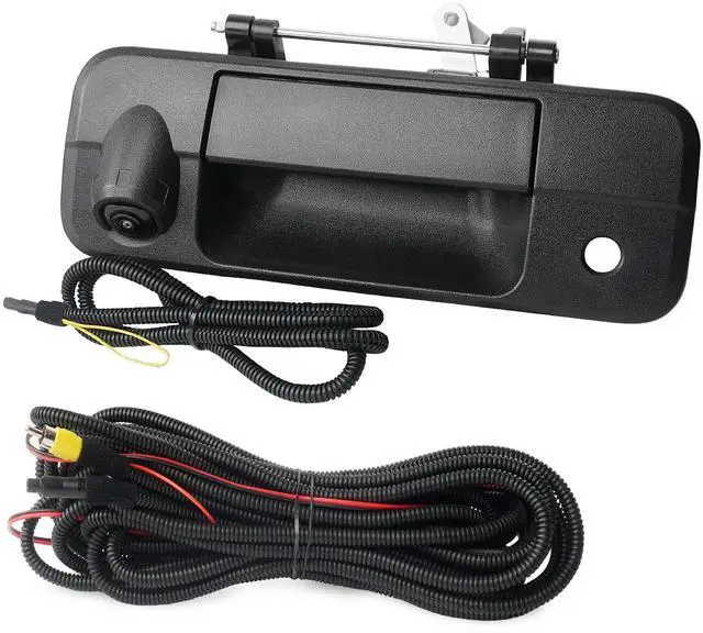 Main image of Tailgate Handle Backup Camera Compatible with 2007-2013 Toyota Tundra, Tailgate Latch Door Handle with Rear View Reverse Camera RCA Connector Backup Kit Replaces# 81214, 690900C051, 69090-0C051