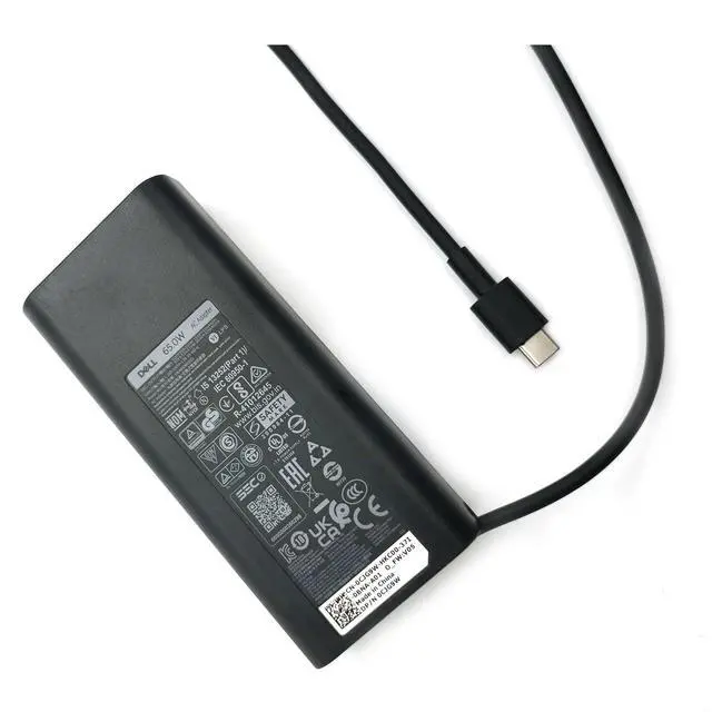 Alt view image 6 of 7 - Latitude Laptop Charger 65W Type C USB C AC Adapter Power Cord XPS 13 9315 9340,XPS 13 Plus 9320,XPS 14 9440, Black, HKA65NM200