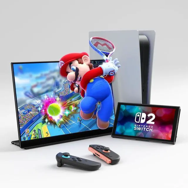 Alt view image 2 of 4 - Q5 16" 2.5K 120Hz Portable Monitor, QLED 100% DCI-P3 Hummingbird Anti-Glare Screen, Ultra-Slim Aluminum, Mac-Compatible for MacBook Pro/Air, iPad, Laptop, Windows Desktop, Consoles