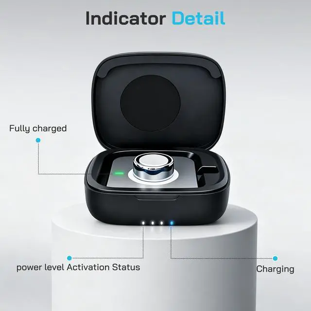 Alt view image 5 of 7 - Smart Ring Charging Case for Oura Ring Gen 5, Gen 4, and Gen 3, 1000mAh Portable Travel Charger Station, Fits All-Sized Ring Gen 5 Gen 4 | Gen 3 (Official Charger NOT Included)