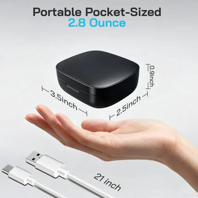 Alt view image 7 of 7 - Smart Ring Charging Case for Oura Ring Gen 5, Gen 4, and Gen 3, 1000mAh Portable Travel Charger Station, Fits All-Sized Ring Gen 5 Gen 4 | Gen 3 (Official Charger NOT Included)