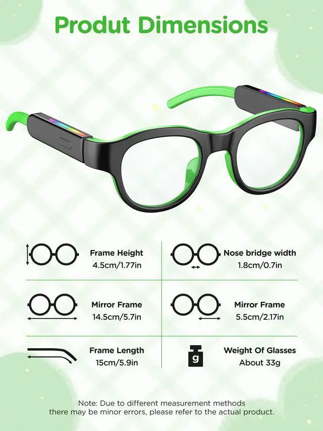 Alt view image 4 of 6 - Smart Glasses for Kids, Polarized Sunglasses with Bluetooth Speaker, Athletic/Outdoor UV Protection and Voice Control, Kids Ages 6-12 (Grey Lens)