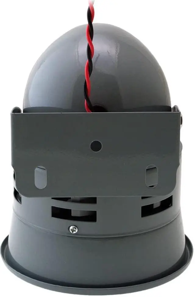 Alt view image 3 of 3 - 12V Electric Air Raid Siren, Mini Motor-Driven Alarm, Gray Loud Compact Siren Horn, Long-Range Sound for Vehicle/Property Alerts, Durable Metal Housing, Easy 2-Wire Install, VXS4006