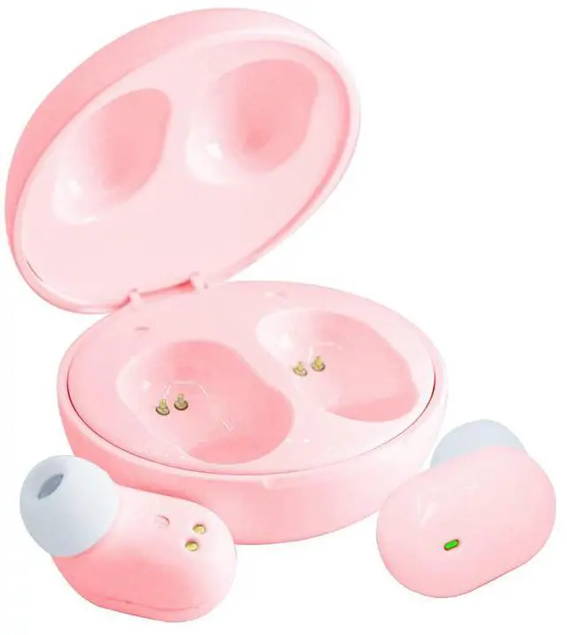 Main image of Wireless Earbuds for Kids,Bluetooth Headphones for Small Ears Women Man Adults,25hrs Playtime Built in Mic Earphones Premium Deep Bass in Ear Headset for School Sport Gym (Pink)