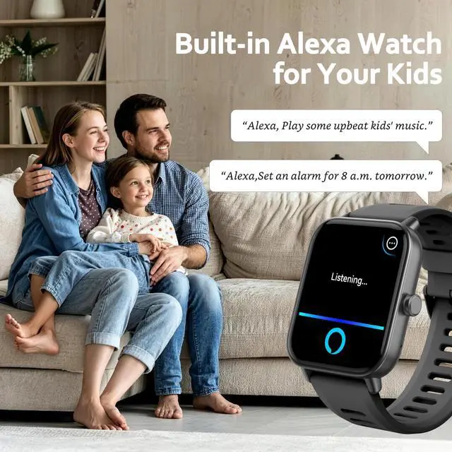 Alt view image 4 of 7 - Kids Smart Watch, Kids Watch No Phone Needed Heart Rate & Sleep Tracker, Stress & SpO2 Monitor, 1.8" Fitness Tracker Step Counter, Alarm Clock, Games, Swimming Watch for Boys Girls Teens Aged 5+