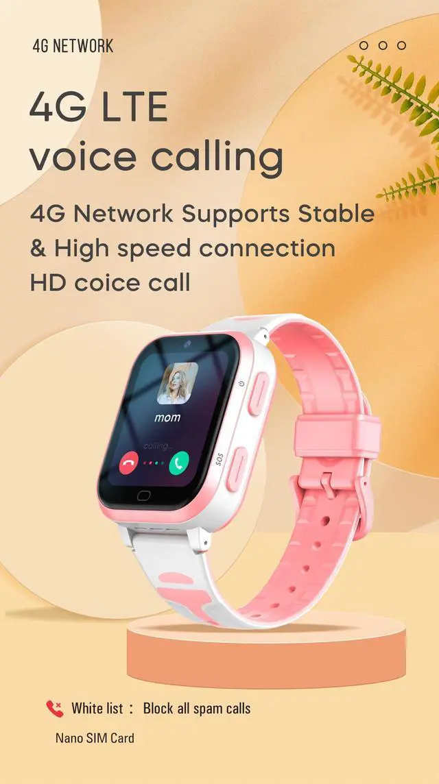 Alt view image 4 of 7 - 4G Kids Smart Watch GPS Tracker Smartwatch with Whatsapp Line TikTok | FaceBook 1.69Big Screen Real-time Tracker Pedometer Video Phone Call and Text Voice Chat SOS Alarm Message Class Mode Camera