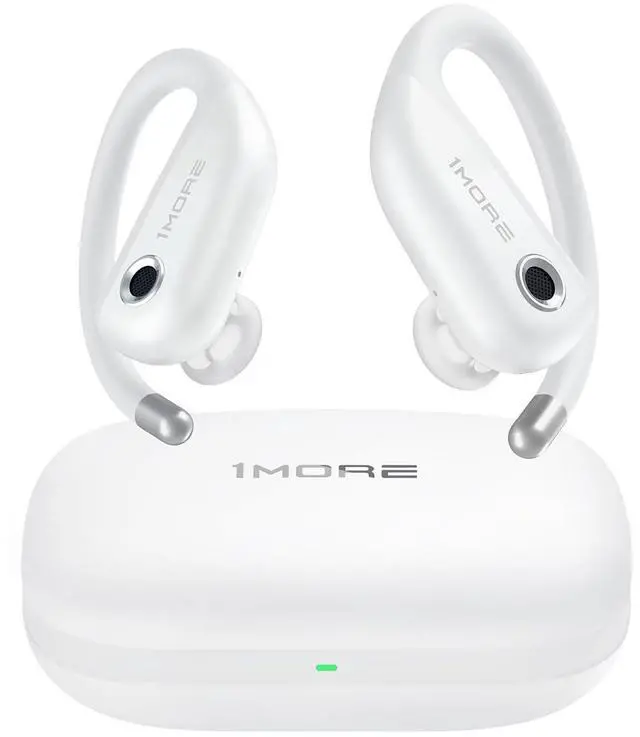 Main image of Fit Open Earbuds S50, Open Ear Wireless Headphones Bluetooth 5.3 with 4 Microphone, Earbuds with Earhooks for Sports Running, IPX7, Fast Charging, 38H-Playtime, Preset EQ Via App, White