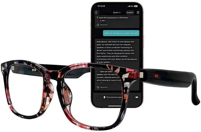 Main image of 164-Language AI Smart Glasses: The Ultimate Bluetooth Audio Eyewear | Photochromic lenses,170mAh power, instant AI translate for all-day life