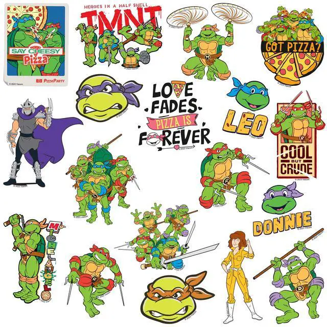 Alt view image 3 of 6 - TMNT Teenage Mutant Ninja Turtles 50CT Sticker, Indoor/Outdoor, Set of 50