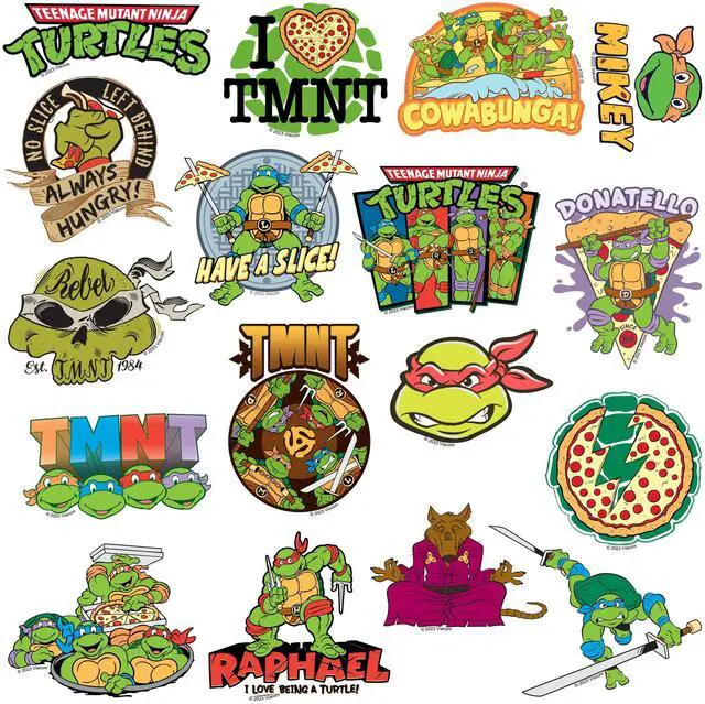 Alt view image 4 of 6 - TMNT Teenage Mutant Ninja Turtles 50CT Sticker, Indoor/Outdoor, Set of 50